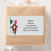 Süßer Weihnachtsmann mit Flagge von Italien (Insitu)