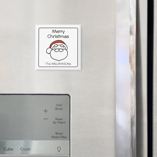 Süßer Weihnachtsmann mit roter Mütze Magnet (In Situ (Kühlschrank))