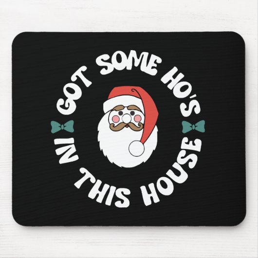 Süßer Weihnachtsmann Mousepad (Vorne)