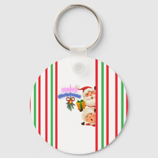 Süßer Weihnachtsmann & Mrs. Claus Frohe Weihnachts Schlüsselanhänger