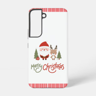 Süßer Weihnachtsmann & Rentiere Samsung Galaxy Hülle