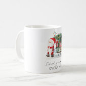 Süßer Weihnachtsmann, Schlitten, Geschenke Kaffeetasse (Vorderseite Links)