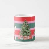 Süßer Weihnachtsmann Schneemann Baum Kaffeetasse (Mittel)