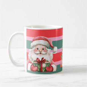 Süßer Weihnachtsmann Schneemann Baum Kaffeetasse