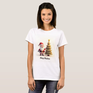 Süßer Weihnachtsmann Weihnachts-T-Shirt T-Shirt