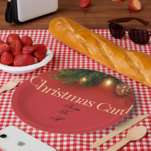 Süßer Weihnachtsmann-Weihnachts-Teller – Festliche Pappteller