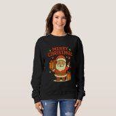  Süßer Weihnachtsmann - Weihnachtskunst – Frohe We Sweatshirt (Vorne ganz)