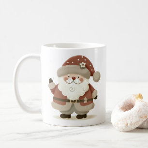 Süßer Weihnachtsmann & Weihnachtszeichnung Kaffeetasse