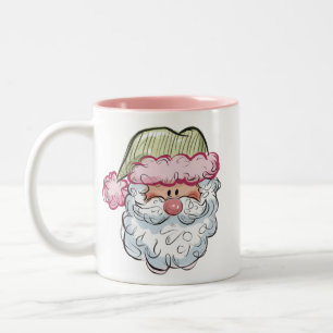 Süßer Weihnachtsmann Xmas Feiertag Pink  Zweifarbige Tasse