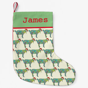 Süßer Weihnachtsmann-Ziege Personalisiert  Kleiner Weihnachtsstrumpf