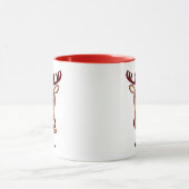 Süßer Weihnachtsren-Gesang Tasse (Zentrum)