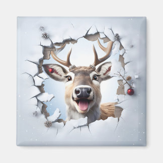 Süßer Weihnachtsrentiermagnet Magnet