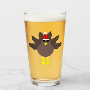 Süßer Weihnachtstruthahn Glas
