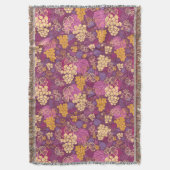 Süßer Weinrebemusterhintergrund Decke (Vorderseite Vertikal)