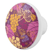 Süßer Weinrebemusterhintergrund Keramikknauf (Rechts)