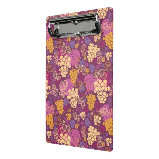 Süßer Weinrebemusterhintergrund Mini Klemmbrett (Gewinkelt2)