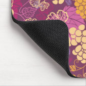 Süßer Weinrebemusterhintergrund Mousepad (Ecke)