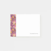 Süßer Weinrebemusterhintergrund Post-it Klebezettel (Vorderseite)