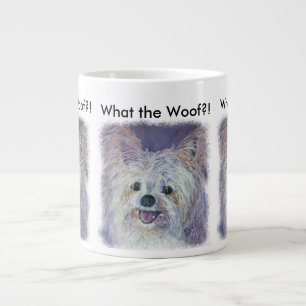 SÜßER WEISER YORKIE-MIX Jumbo-Tasse