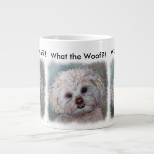 SÜßER WEISSER MALTESE-YORKIE-MIX Jumbo-Tasse