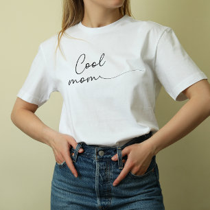 Süßer Weißer Moderner Cooler Mütter Club T-Shirt