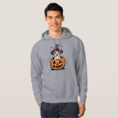 süßer Welpe bereit für Trick oder Treat Hoodie (Vorne ganz)