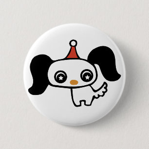 süßer Welpe Button