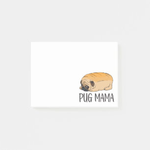 Süßer Welpe Cartoon Lustiger Pug Post-it Klebezettel