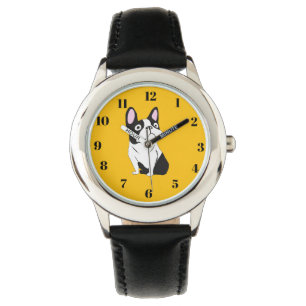 Süßer Welpe, gelb Armbanduhr