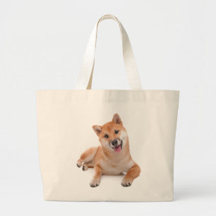 Süßer Welpe Hund Liebhaber Shiba Inu Jumbo Stoffbeutel
