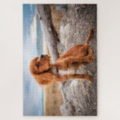 Süßer Welpe Hund Puzzle (Vertikal)