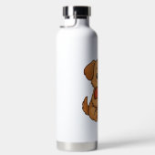 Süßer Welpe/Hund Valentinstag Trinkflasche (Rechts)