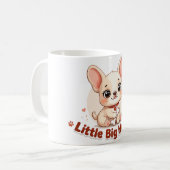 Süßer Welpe, kleines großes Herz Kaffeetasse (Vorderseite Links)