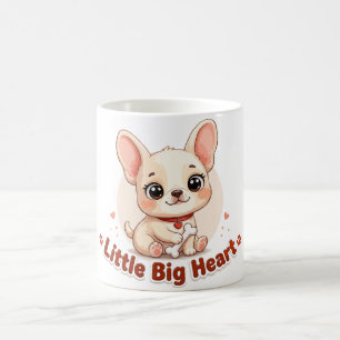 Süßer Welpe, kleines großes Herz Kaffeetasse