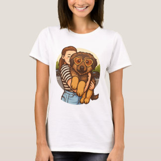 Süßer Welpe mit Herz-Sonnenbrille  T-Shirt