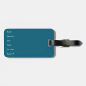 Süßer Welpe, mittel dunkelblau Gepäckanhänger (Rückseite horizontal)