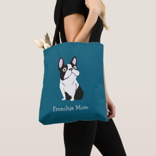 Süßer Welpe, mittel dunkelblau Tasche