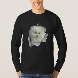 Süßer Welpe Perserkatze Gesicht Perserkatze T-Shirt