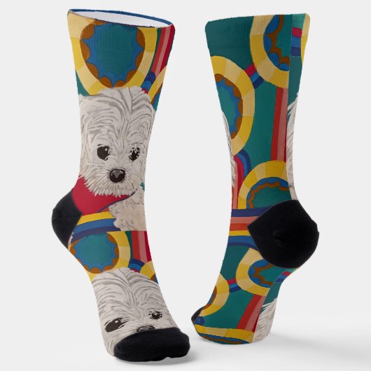 Süßer Welpe Socken (Gewinkelt)