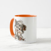 Süßer Welpe Tasse (Vorderseite Links)