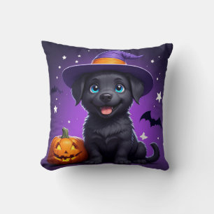 Süßer Welpen-Hexenhut Halloween 🐶 Kissen