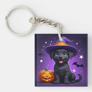 Süßer Welpen-Hexenhut Halloween 🐶 Schlüsselanhänger