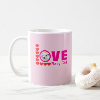 Süßer Welpen-Hund-Liebesherzen Valentinstag Hot Pi Kaffeetasse