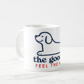 Süßer Welpen Kaffee Kaffeetasse (Vorderseite Links)