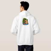 Süßer Welpen-Kaffeeernte Hoodie (Schwarz voll)