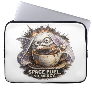 Süßer Weltraum-Treibstoff-Hasen-Kaffee-Halloween-Z Laptopschutzhülle