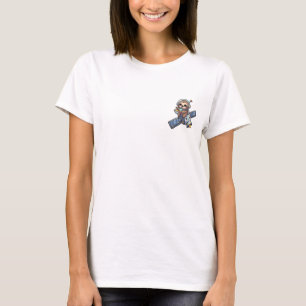 Süßer Weltraumfaultier-Astronaut trinkt Bubble Tea T-Shirt