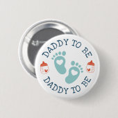 Süßer werdender Papa, benutzerdefinierte Babyparty Button (Vorne & Hinten)
