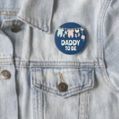 Süßer werdender Vater, benutzerdefinierte blaue Ba Button (Beispiel)