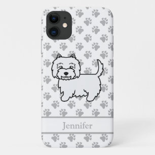 Süßer West Highland White Terrier Hund und Name Case-Mate iPhone Hülle